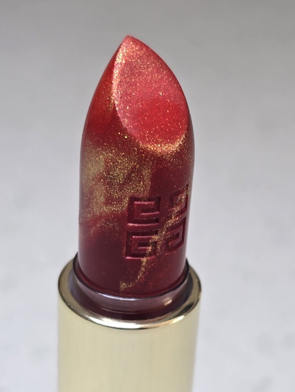 Givenchy Le Rouge Lunar New Year Marble Edition Lipstick #888 Golden Red NIB